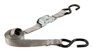 1 in. W x 6 ft. L Gray Tie Down 400 lb. 1 pk