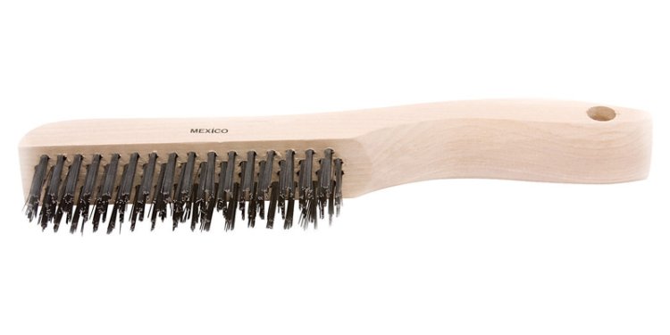 Forney 10-1/4 in. L X 2 in. W Scratch Brush Wood 1 pc