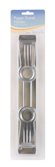 Stainless Steel Wall Mount Paper Towel Holder 1 in. H x 0.3 in.