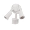 (image for) Motion-Sensing 180 deg White Dual Floodlight Hardwired