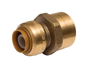 3/8 in. Push x 1/2 in. Dia. Female Brass Connector