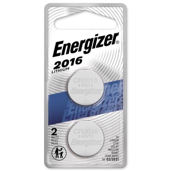 (image for) Lithium 3-Volt 3 V Electronic/Watch Battery CR2016 2 pk