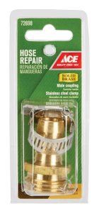 5/8 Hose Barb x 3/4 MHT in. Brass Threaded Male Hose Repair