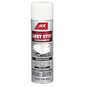 Rust Stop Satin White Spray Paint 15 oz.