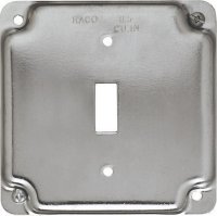 Square Steel Box Cover For 1 Toggle Switch
