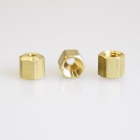 (image for)  Compression Nut 1/8 in. Yellow Brass 3 pc