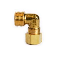 (image for)  3/8 in. Compression X 3/8 in. D MPT Brass 90 Degree Elbow