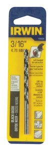 3/16 in. x 3-1/2 in. L High Speed Steel Left Hand Drill Bi