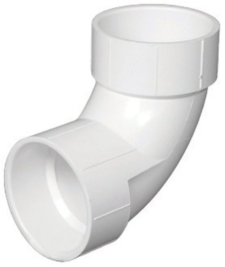 Schedule 40 3 in. Hub x 3 in. Dia. Hub PVC Elbow