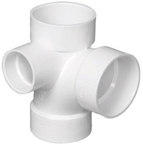 Schedule 40 3 in. Hub x 3 in. Dia. Hub PVC Sanita