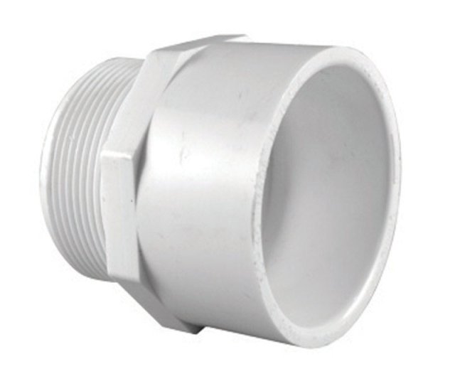 Schedule 40 2 in. Slip x 2 in. Dia. MPT PVC Pipe