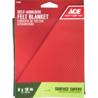 Felt Self Adhesive Blanket Green Square 6 in. W x 18 in. L