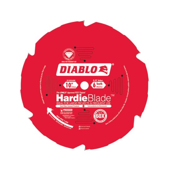 HardieBlade 10 in. Dia. x 5/8 in. Carbide Tipped Fiber Ce