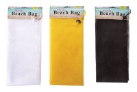 Multicolored Mesh Fabric Beach Bag