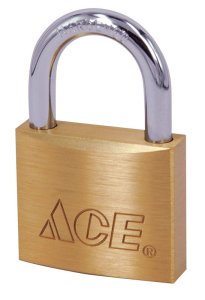 3/4 in. H x 3/4 in. W x 7/16 in. L Brass Single Locking Padl