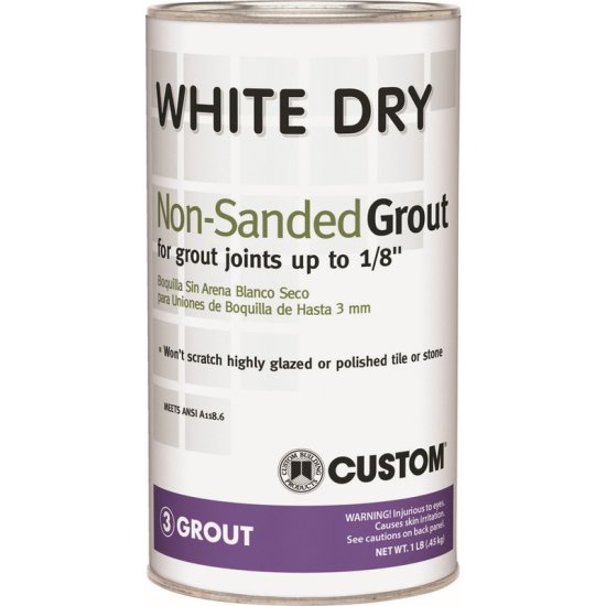 White Dry Indoor and Outdoor White Grou