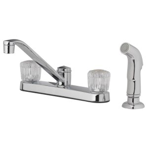 2 Handle Kitchen w/Sprayer Two Handle Chrome