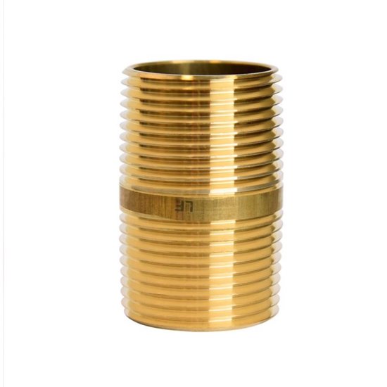 (image for)  1 in. MPT X 1 in. D MPT Yellow Brass Nipple 2 in. L