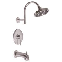 Essen Single-Handle 1-Spray Tub and Shower Faucet in Bru