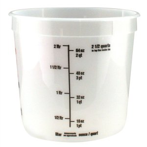 Clear 2.5 qt Bucket