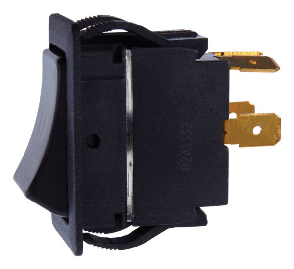 20 amps Double Pole Rocker Power Tool Switch Black 1 pk