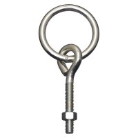National Hardware Small Zinc-Plated Silver Steel 3-3/4 in. L Rin