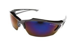 Khor Polarized Safety Glasses Blue Lens Black Frame