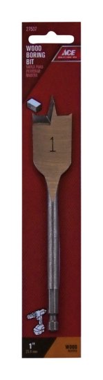 1 in. x 6 in. L Steel Wood Boring Bit 1 pc.