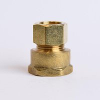 (image for)  5/8 in. Compression X 3/4 in. D FPT Brass Coupling