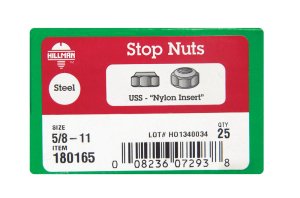 5/8 in. Zinc-Plated Steel USS Nylon Lock Nut 25 pk