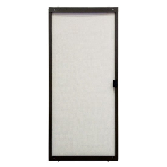 79 in. H x 48 in. W Bronze Sliding Screen Door