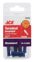 Insulated Wire Female Disconnect Blue 6 pk