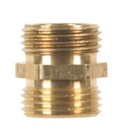 Brass 3/4 in. Dia. x 3/4 in. Dia. Hose Adapter 1 pk Yellow