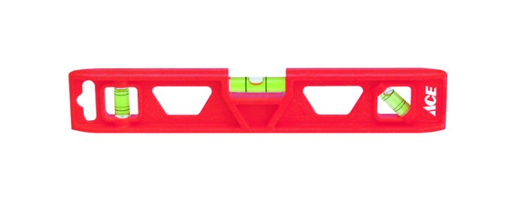 9 in. Plastic Torpedo Level 3 vial