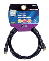 Monster Just Hook It Up 6 ft. L S-Video Cable RCA