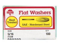 Yellow Dichromate Steel 5/16 in. SAE Flat Washer 100 pk