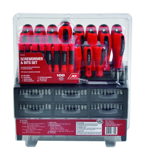 100 pc. Ratcheting Screwdriver and Bit Set