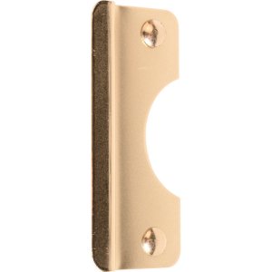 6 in. H x 2.625 in. L Brass-Plated Steel Latch Shield