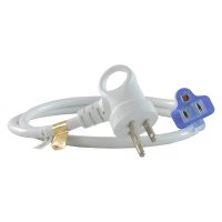 3 ft. L White Extension Cord 16/3 SJTW