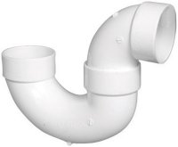 Schedule 40 3 in. Hub x 3 in. Dia. Hub PVC P-Trap