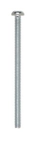 No. 10-24 x 3 in. L Combination Round Head Zinc-Plated S