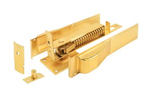 3.8 in. L Satin Brass Floor Hinge 1 pk