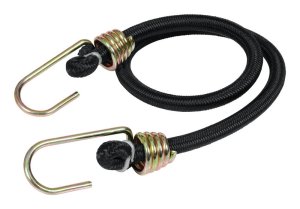 Black Bungee Cord 24 in. L x 0.374 in. 1 pk