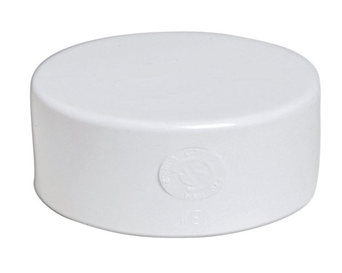 4 in. Hub x 4 in. Dia. Hub PVC Drain Cap