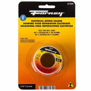 Forney 4 oz Rosin Core Solder Wire 0.06 in. D Tin/Lead 40/60 1 p