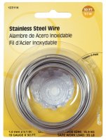 30 ft. L Stainless Steel 19 Ga. Wire