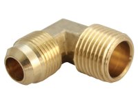 3/8 in. Flare x 1/4 in. Dia. MPT Brass 90 Degree Elbow