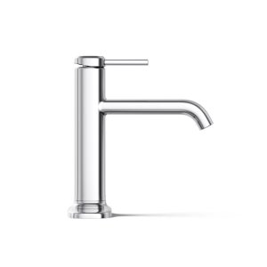 (image for) Chrome Single-Handle Single Hole Bathroom Sink Faucet 4 in.
