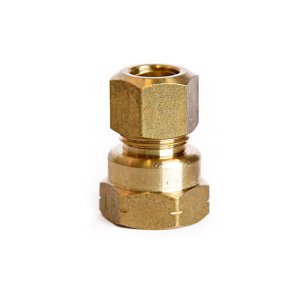 (image for)  3/8 in. Compression in. X 3/8 in. D FPT Brass Coupling