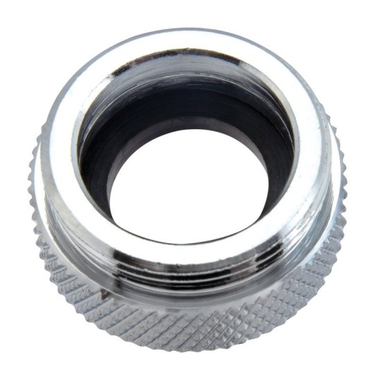 (image for) 3/4 in.-27F x 55/64 in.-27M Chrome Plated Aerator Adapter